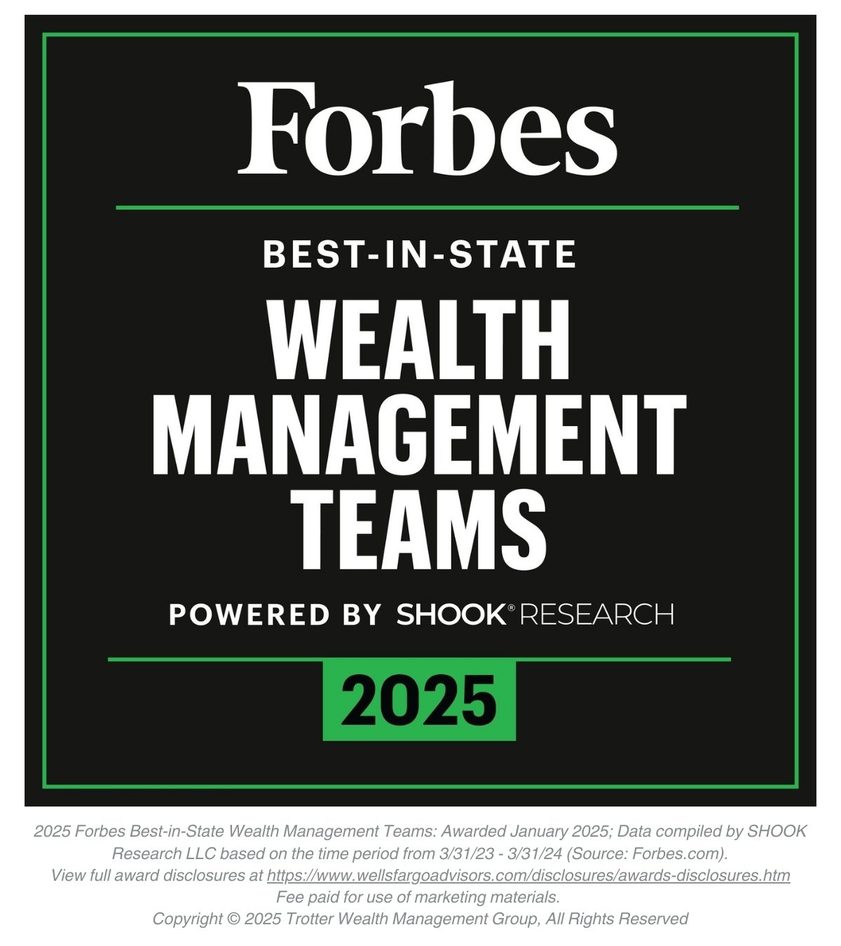 Trotter Wealth Management Group 2025 Best-In-State Wealth Management Teams
